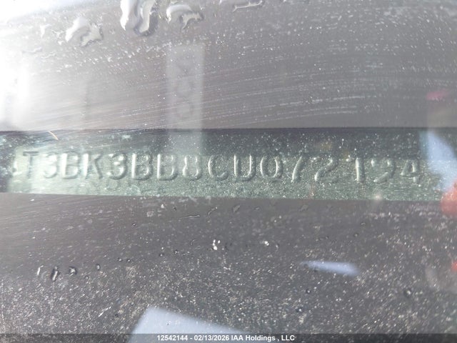 12542144 :رقم المزاد ، 4T3BK3BB8CU072194 vin ، 2012 Toyota Venza Base V6 مزاد بيع