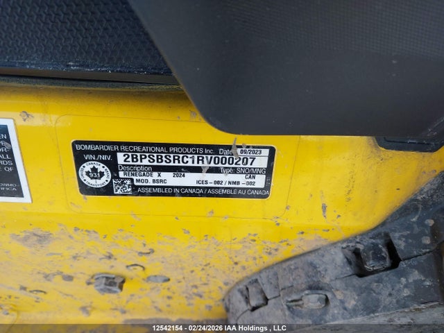 2BPSEBRA4RV000207 Skidoo Skidoo