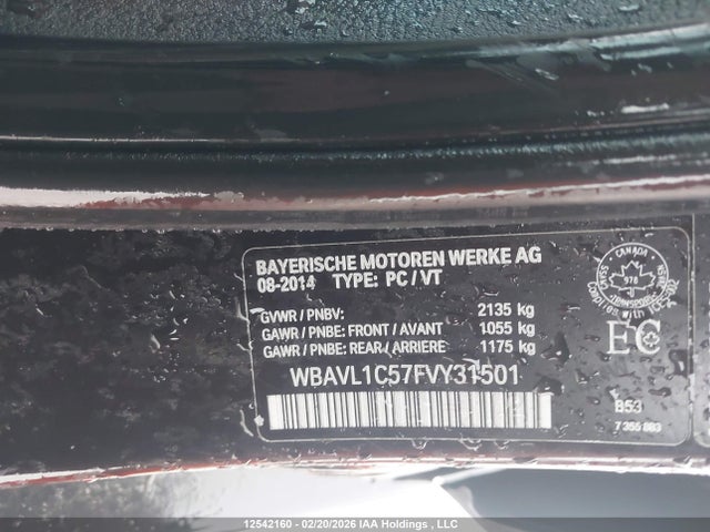 WBAVL1C57FVY31501 BMW X1 Xdrive28i