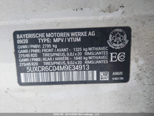 5UXCR6C04M9E34913 BMW X5 Xdrive40i