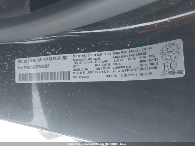 Chrysler Pacifica Limited 2025 2C4RC1GG8SR582297 Image 15