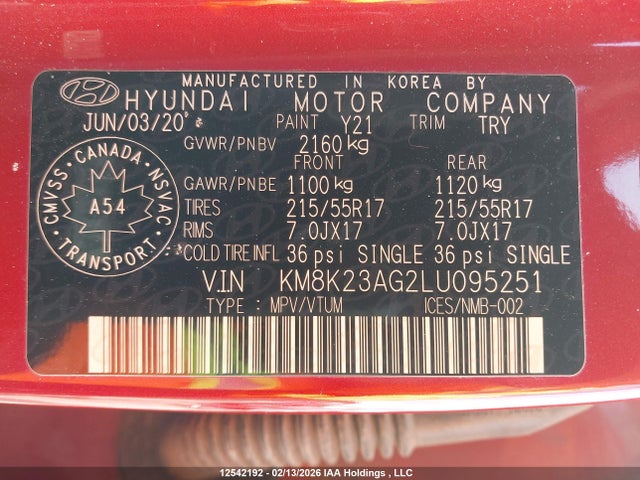 Hyundai Kona Sel 2020 KM8K23AG2LU095251 Image 18
