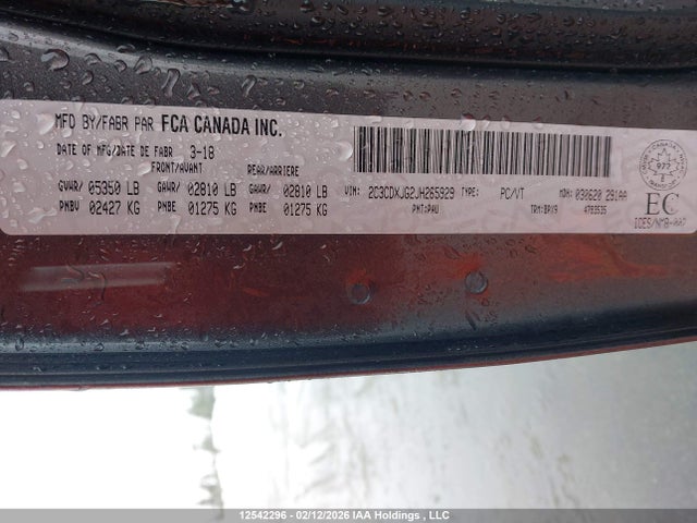 Aukcja sprzedaży 2018 Dodge Charger Gt, vin: 2C3CDXJG2JH265929, numer aukcji: 12542296
