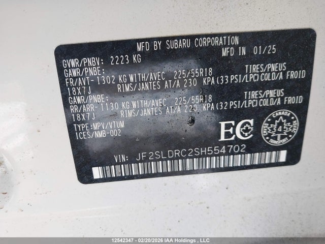 Subaru Forester Limited 2025 JF2SLDRC2SH554702 Image 19