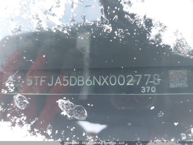 5TFJA5DB6NX002778 Toyota Tundra Crewmax Limited