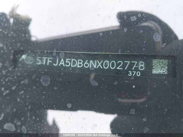 5TFJA5DB6NX002778 Toyota Tundra Crewmax Limited