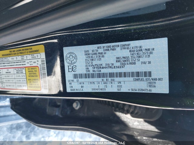 1FTER4HH7RLE32237 Ford Ranger