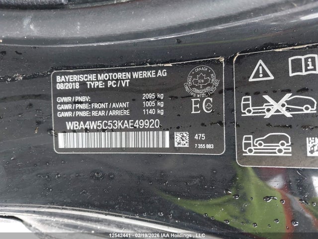 WBA4W5C53KAE49920 BMW 430xi