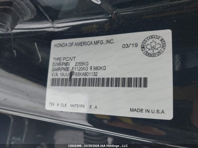 19UUB1F65KA801132 Acura Tlx Tech A-spec