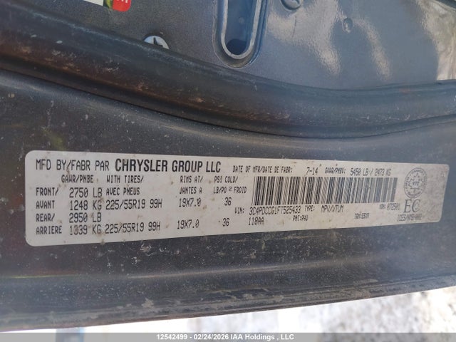 Dodge Journey 2015 3C4PDCCG1FT525433 Image 9