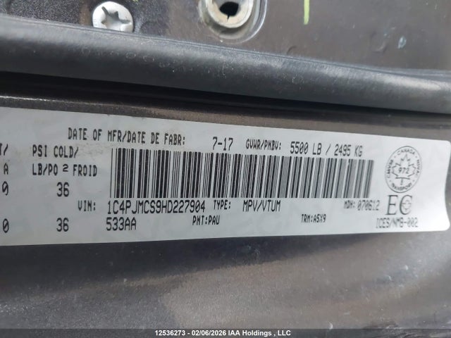 Jeep Cherokee North 2017 1C4PJMCS9HD227904 Image 9