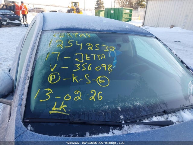 12542532 :رقم المزاد ، 3VW2B7AJ0HM356098 vin ، 2017 Volkswagen Jetta S مزاد بيع