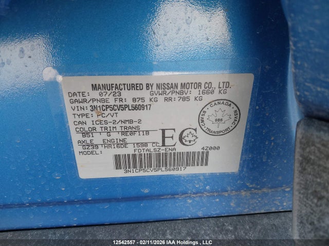 Nissan KICKS SV 2023 3N1CP5CV5PL560917 Image 9