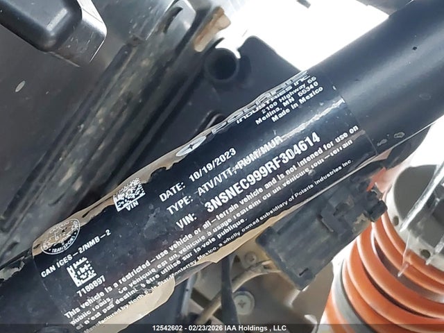3NSNEC999RF304614 Polaris Rzr Xp 1000 Premium