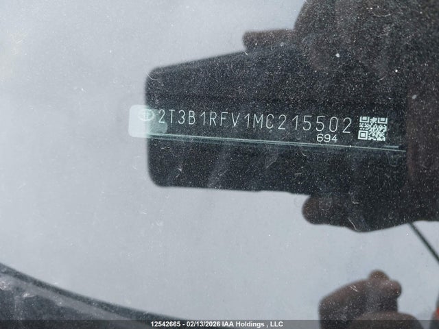 2021 Toyota Rav4 Le მანქანა იყიდება აუქციონზე, vin: 2T3B1RFV1MC215502, აუქციონის ნომერი: 12542665
