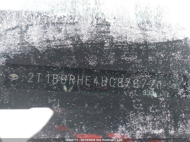 2T1BURHE4HC876721 Toyota COROLLA LE