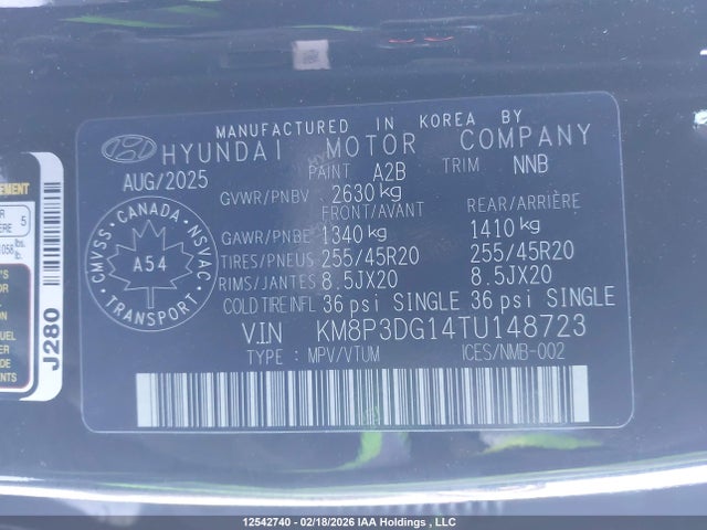 KM8P3DG14TU148723 Hyundai SANTA FE XL