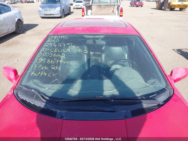 12542754 :رقم المزاد ، JTDDY32T6Y0003662 vin ، 2000 Toyota Celica Gt-s مزاد بيع
