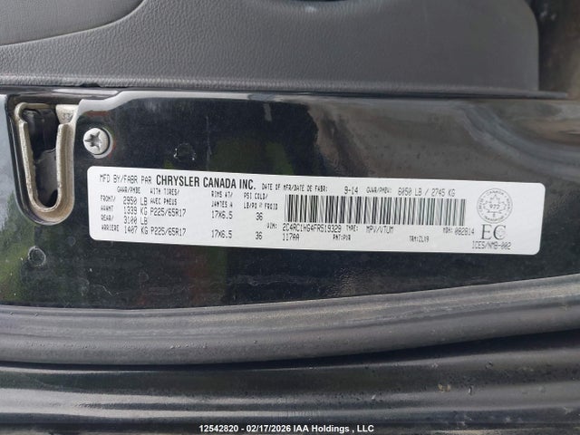 2C4RC1HG4FR519329 Chrysler Town &amp; Country S