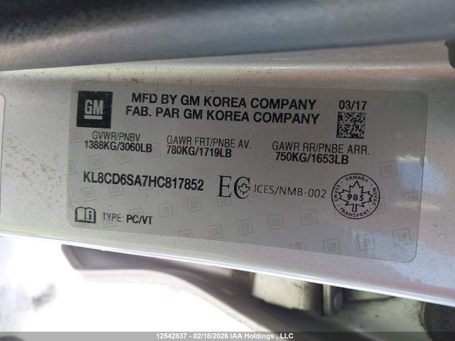 Chevrolet Spark 2017 KL8CD6SA7HC817852 Image 18