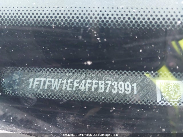2015 Ford F150 Supercrew მანქანა იყიდება აუქციონზე, vin: 1FTFW1EF4FFB73991, აუქციონის ნომერი: 12542869