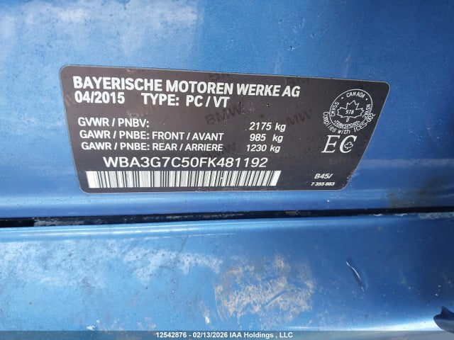 WBA3G7C50FK481192 BMW 328i Xdrive Touring