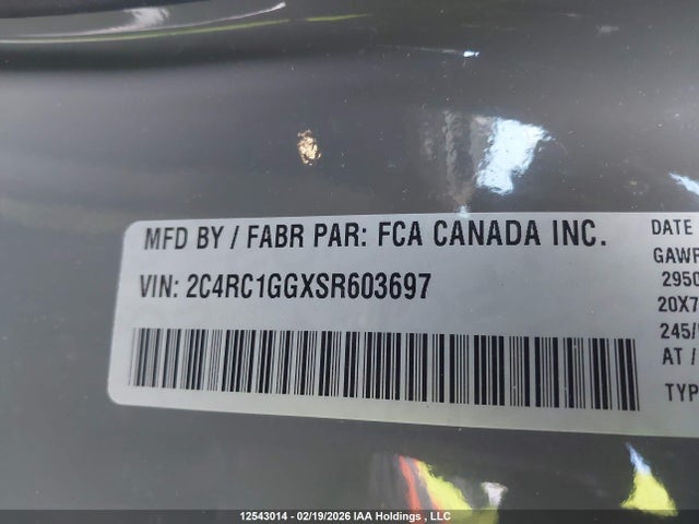 Chrysler Pacifica Limited 2025 2C4RC1GGXSR603697 Image 9