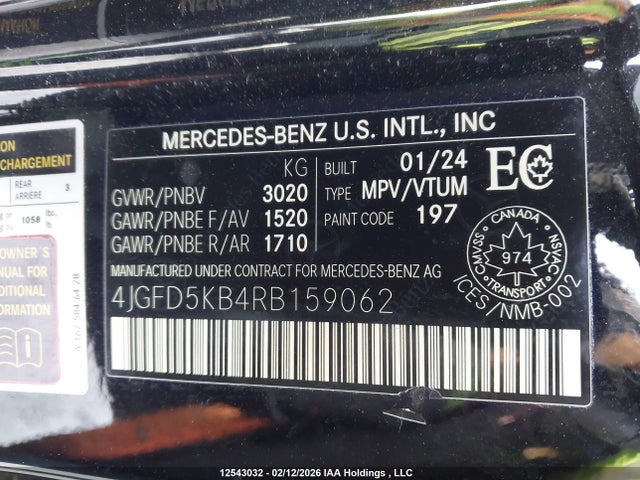 4JGFD5KB4RB159062 Mercedes-Benz Gle 450 Coupe 4matic