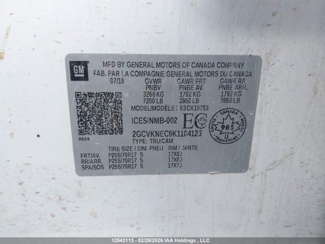 2GCVKNEC9K1104123 Chevrolet Silverado Ld K1500 Base/ls