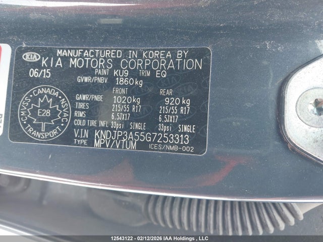 KNDJP3A55G7253313 KIA SOUL +