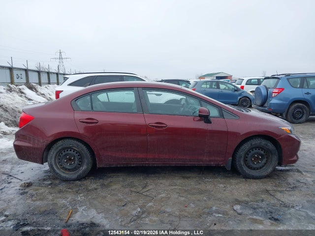 12543154 :رقم المزاد ، 2HGFB2E46CH019343 vin ، 2012 Honda Civic Lx مزاد بيع