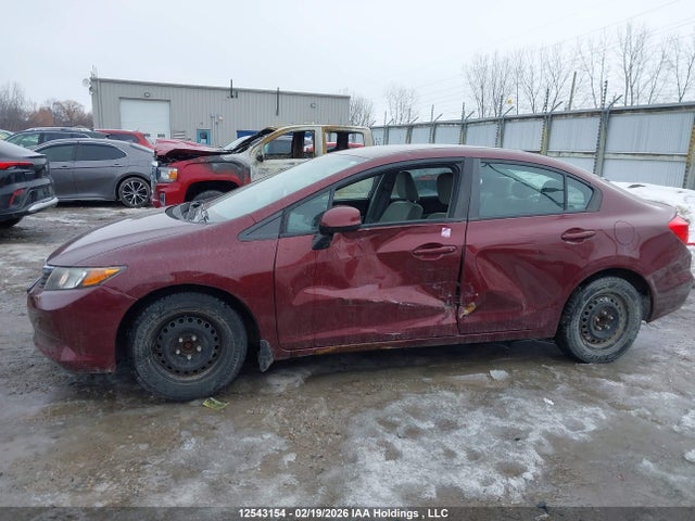 12543154 :رقم المزاد ، 2HGFB2E46CH019343 vin ، 2012 Honda Civic Lx مزاد بيع