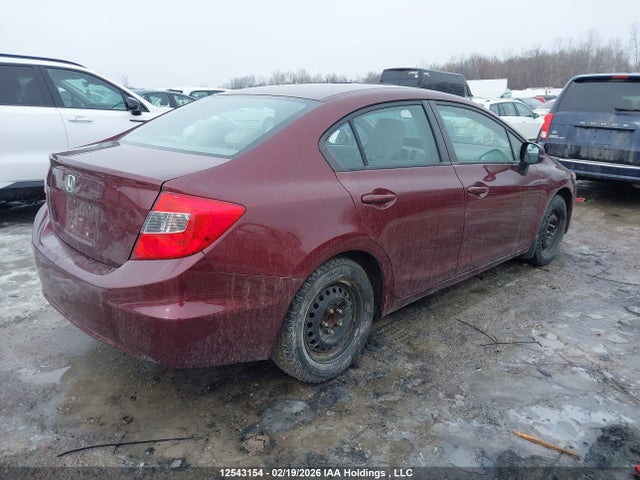 12543154 :رقم المزاد ، 2HGFB2E46CH019343 vin ، 2012 Honda Civic Lx مزاد بيع