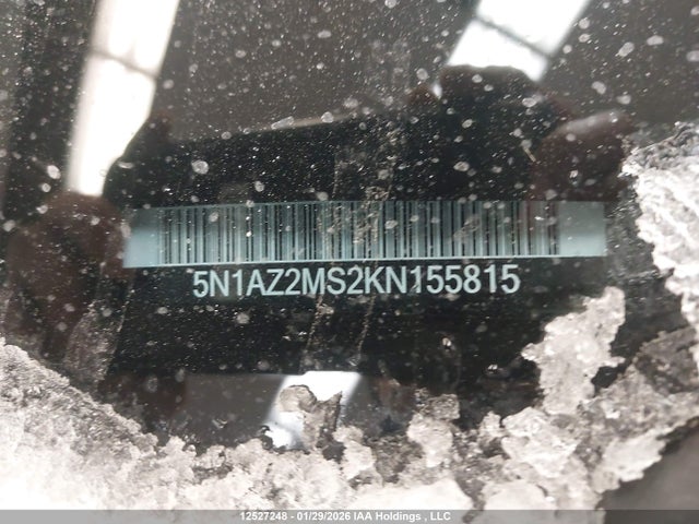 5N1AZ2MS2KN155815 Nissan Murano Platinum/sl/sv