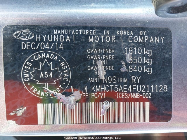 Hyundai Accent 2015 KMHCT5AE4FU211128 Image 19