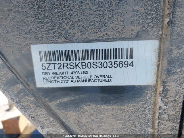 5ZT2RSKB0S3035694 Rockwood Travel Trailer