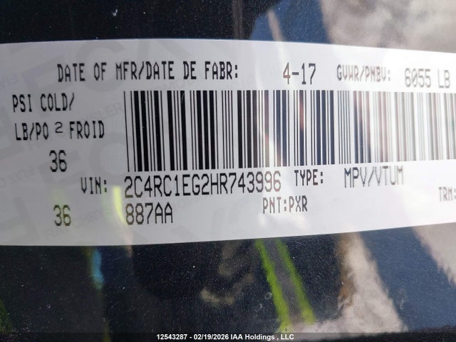 2C4RC1EG2HR743996 Chrysler Pacifica Touring-l Plus