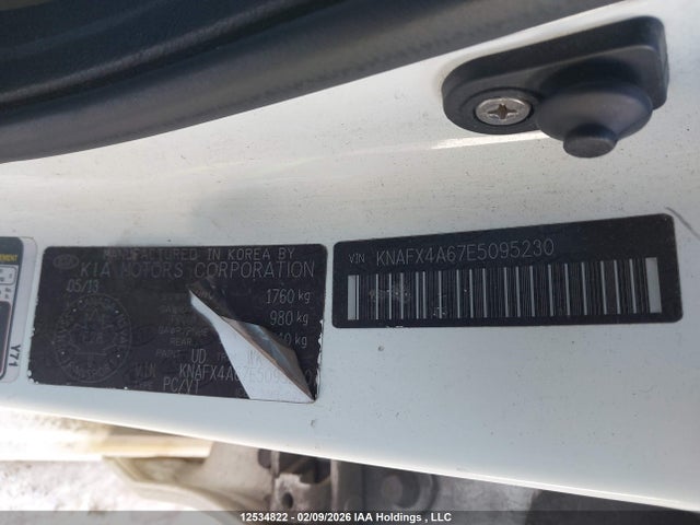 KNAFX4A67E5095230 KIA Forte 1.8l Lx/1.8l Lx+/1.8l Se