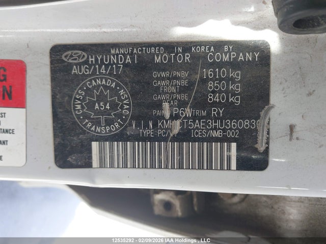 Hyundai ACCENT L 2017 KMHCT5AE3HU360830 Image 19