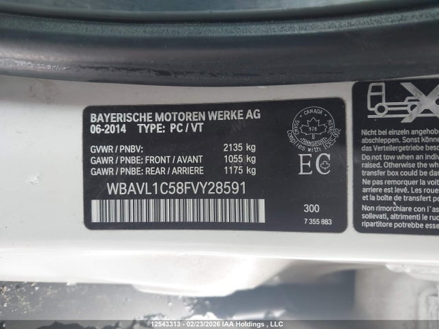 WBAVL1C58FVY28591 BMW X1 Xdrive28i