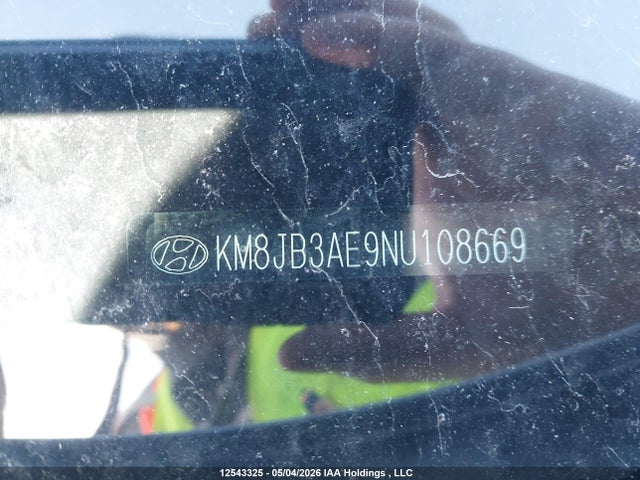 KM8JB3AE9NU108669 Hyundai Tucson Essential/preferred