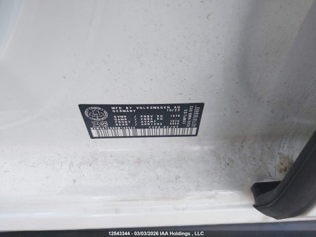 12543344 :رقم المزاد ، WVWGA7CD8RW140522 vin ، 2024 Volkswagen Golf Gti مزاد بيع