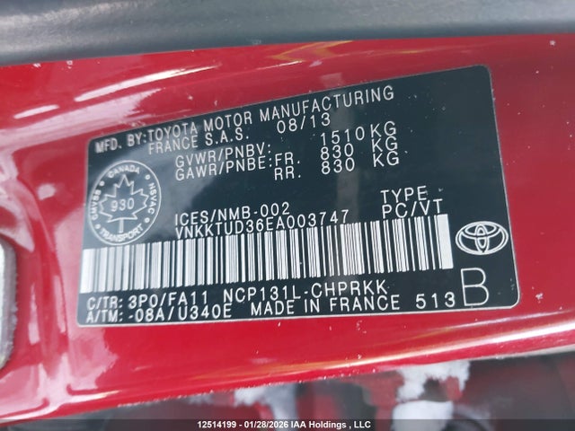 Toyota Yaris Se 2014 VNKKTUD36EA003747 Image 18