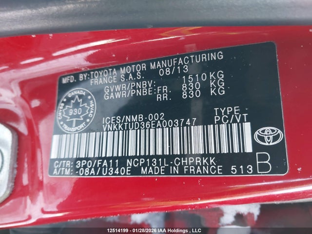 Toyota Yaris Se 2014 VNKKTUD36EA003747 Image 9