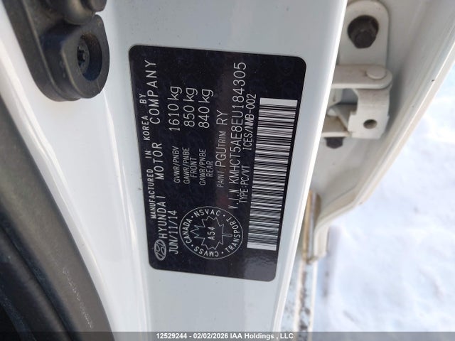 KMHCT5AE8EU184305 Hyundai ACCENT GL