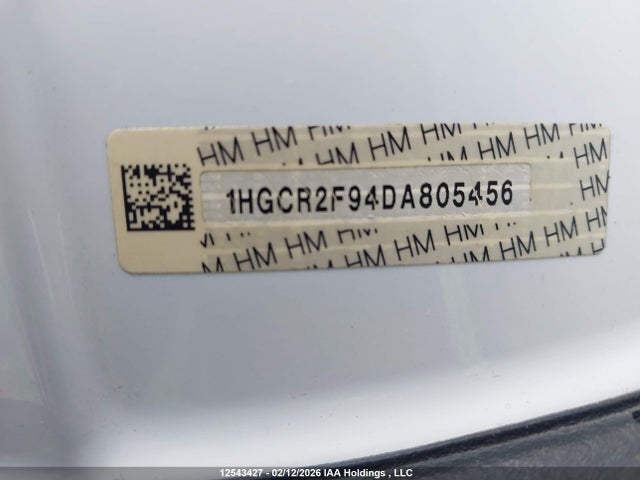 12543427 :رقم المزاد ، 1HGCR2F94DA805456 vin ، 2013 Honda Accord Touring مزاد بيع