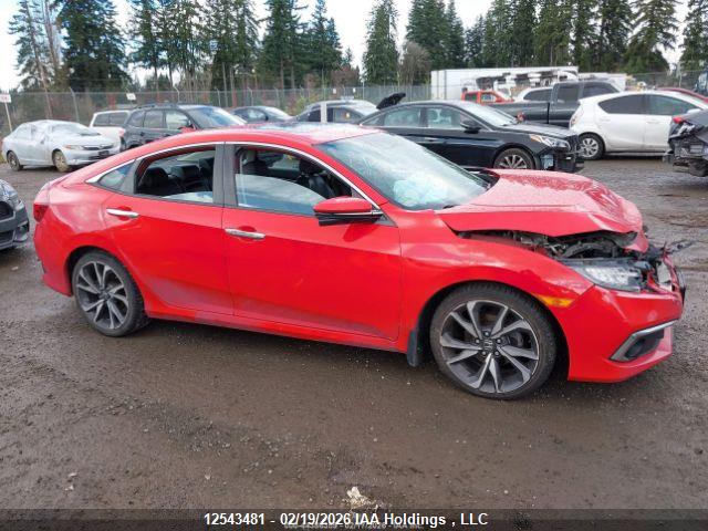 Продажа на аукционе авто 2019 Honda Civic Touring, vin: 2HGFC1F92KH106902, номер лота: 12543481