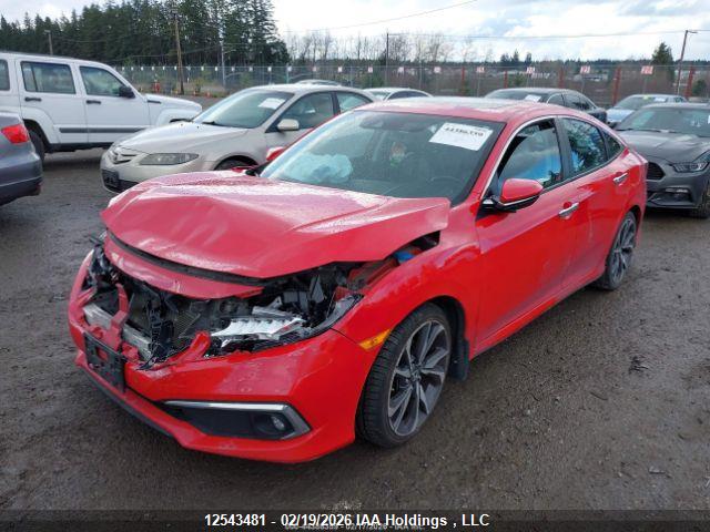 Продажа на аукционе авто 2019 Honda Civic Touring, vin: 2HGFC1F92KH106902, номер лота: 12543481