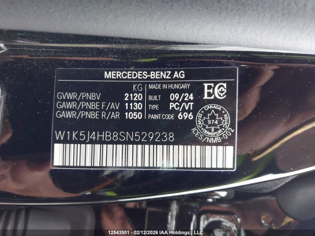 W1K5J4HB8SN529238 Mercedes-Benz Cla 250 Coupe 4matic