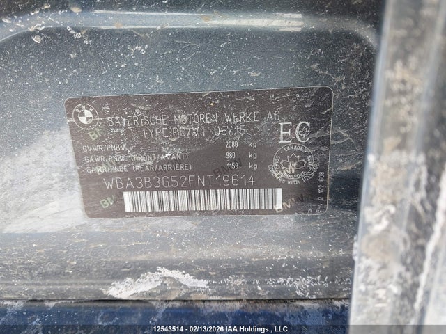 WBA3B3G52FNT19614 BMW 328 XI